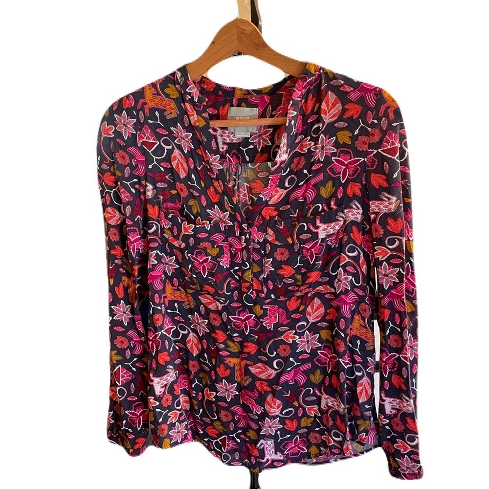 Maeve CLOSET CLEANOUT  Blouse Size 2 Colorful Pattern